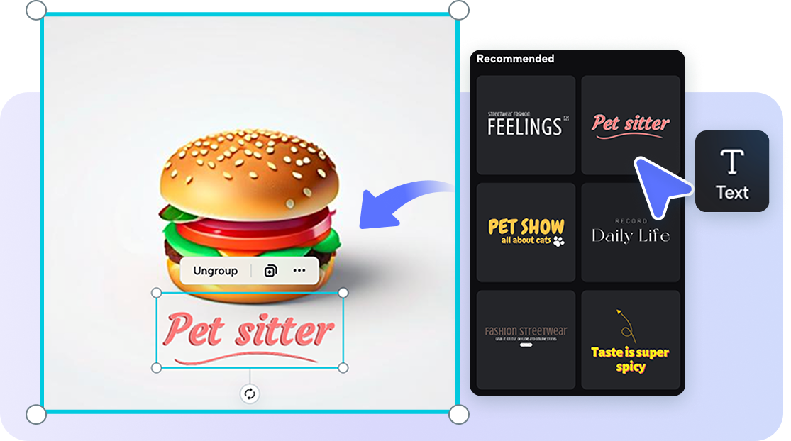 AI-based font and icon customization